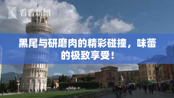 黑尾与研磨肉的精彩碰撞，味蕾的极致享受！