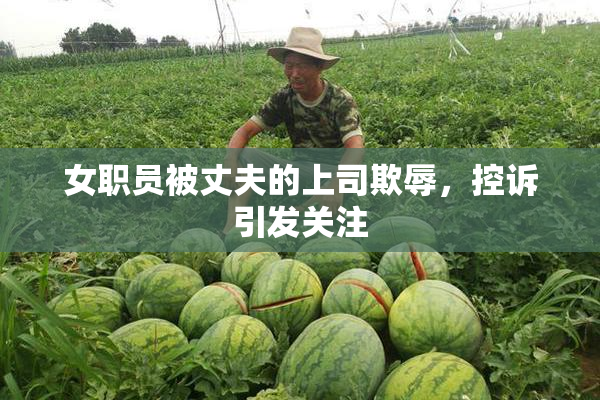 女职员被丈夫的上司欺辱，控诉引发关注