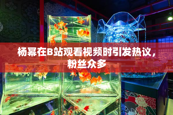 杨幂在B站观看视频时引发热议，粉丝众多