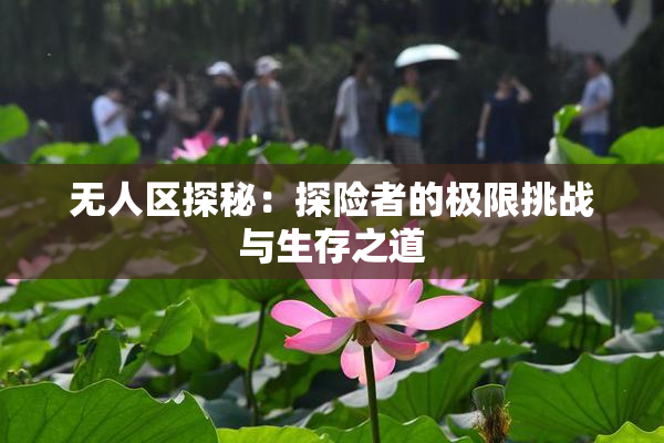 无人区探秘：探险者的极限挑战与生存之道