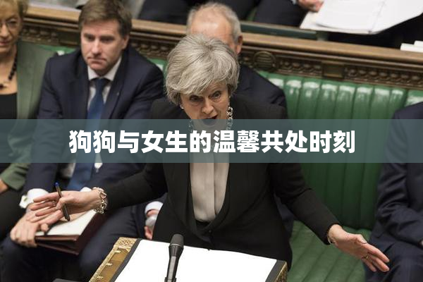狗狗与女生的温馨共处时刻