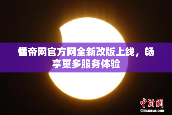 懂帝网官方网全新改版上线，畅享更多服务体验
