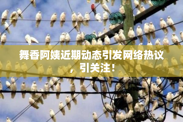 舞香阿姨近期动态引发网络热议，引关注！