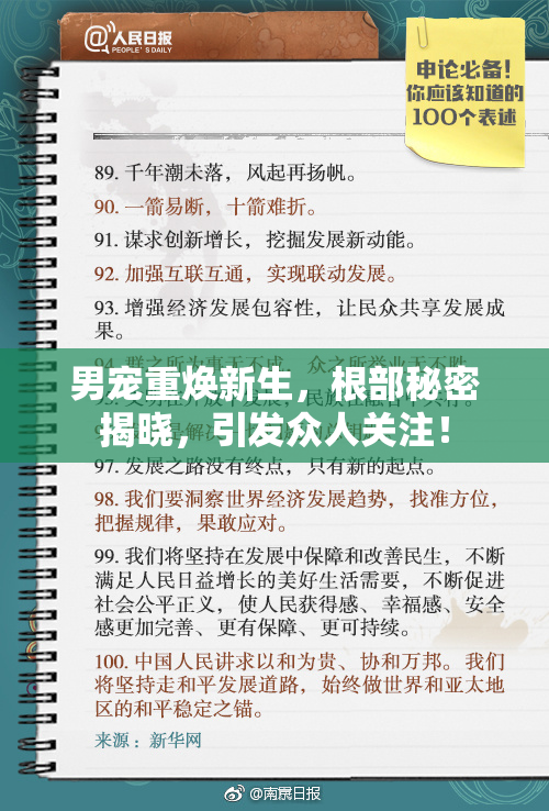 男宠重焕新生，根部秘密揭晓，引发众人关注！