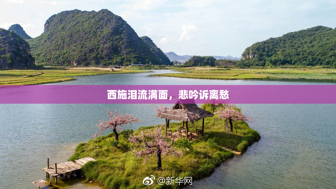 西施泪流满面，悲吟诉离愁