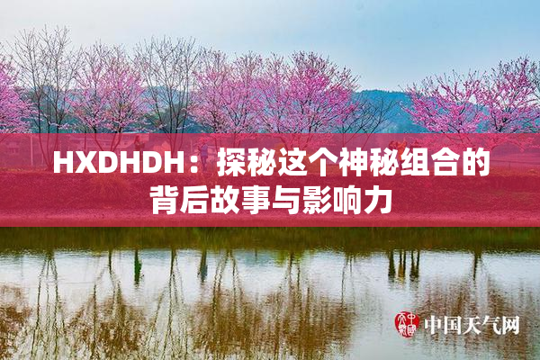 HXDHDH：探秘这个神秘组合的背后故事与影响力