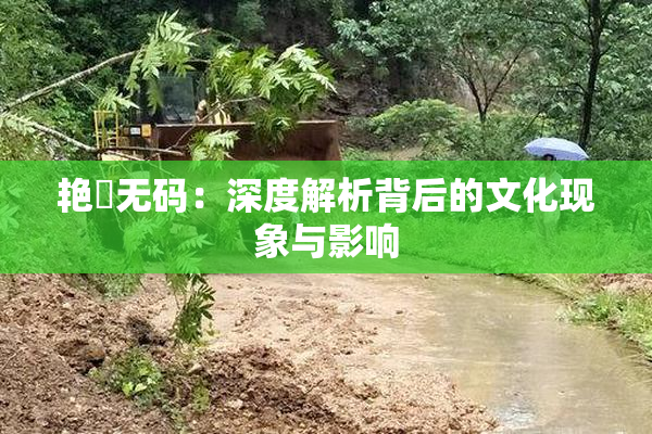 艳鉧无码：深度解析背后的文化现象与影响