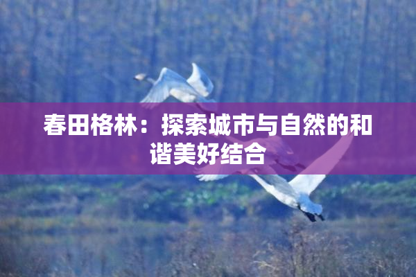 春田格林：探索城市与自然的和谐美好结合
