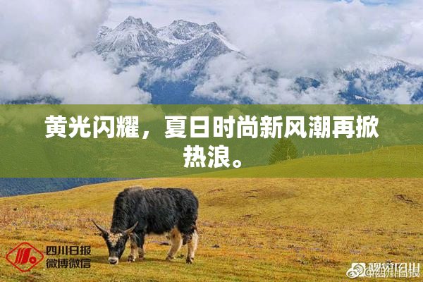 黄光闪耀，夏日时尚新风潮再掀热浪。