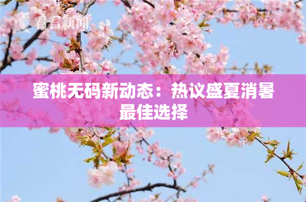 蜜桃无码新动态：热议盛夏消暑最佳选择