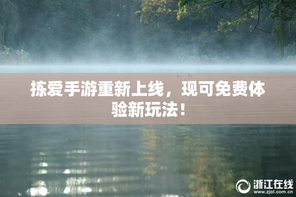 拣爱手游重新上线，现可免费体验新玩法！